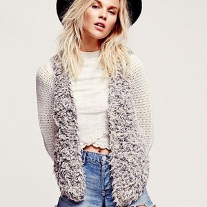 Free People Fur Away Vest